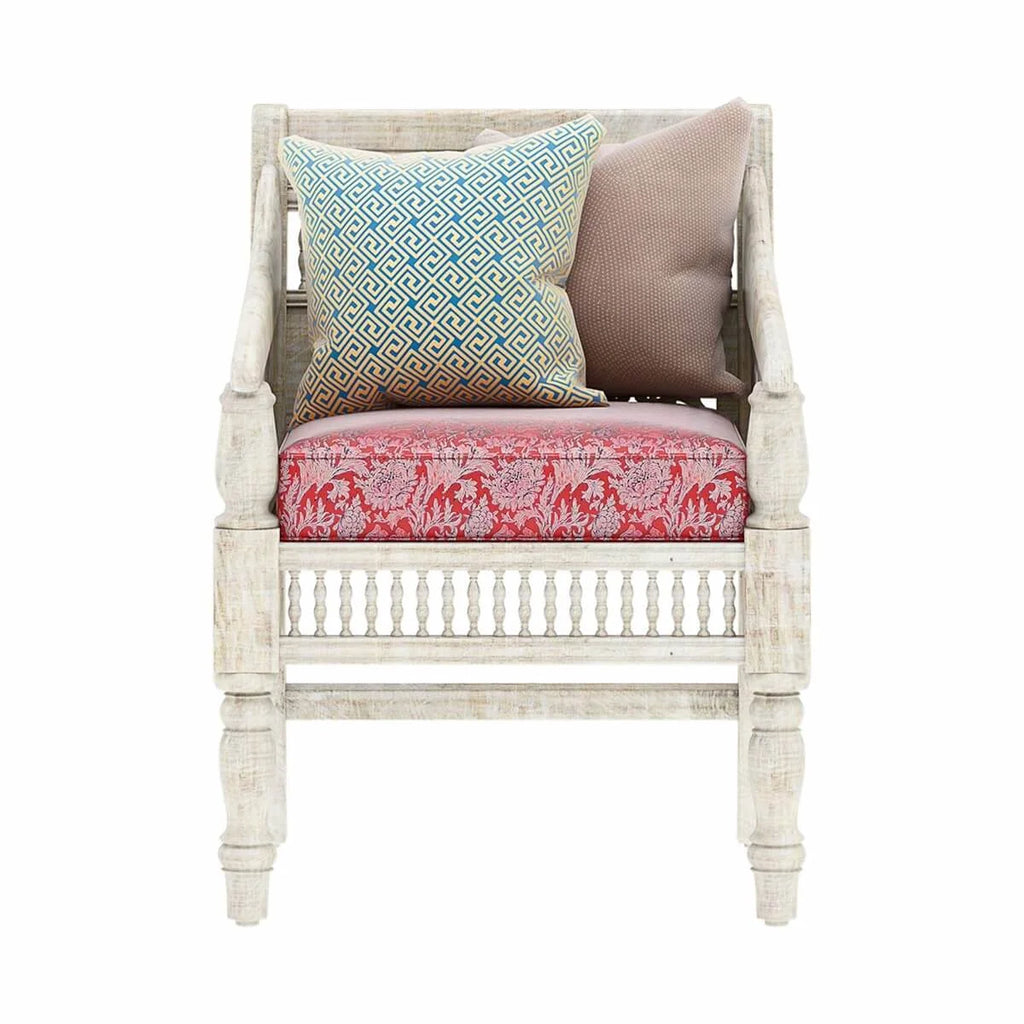 Solid Wood Hand Carved Single Sofa N486920
