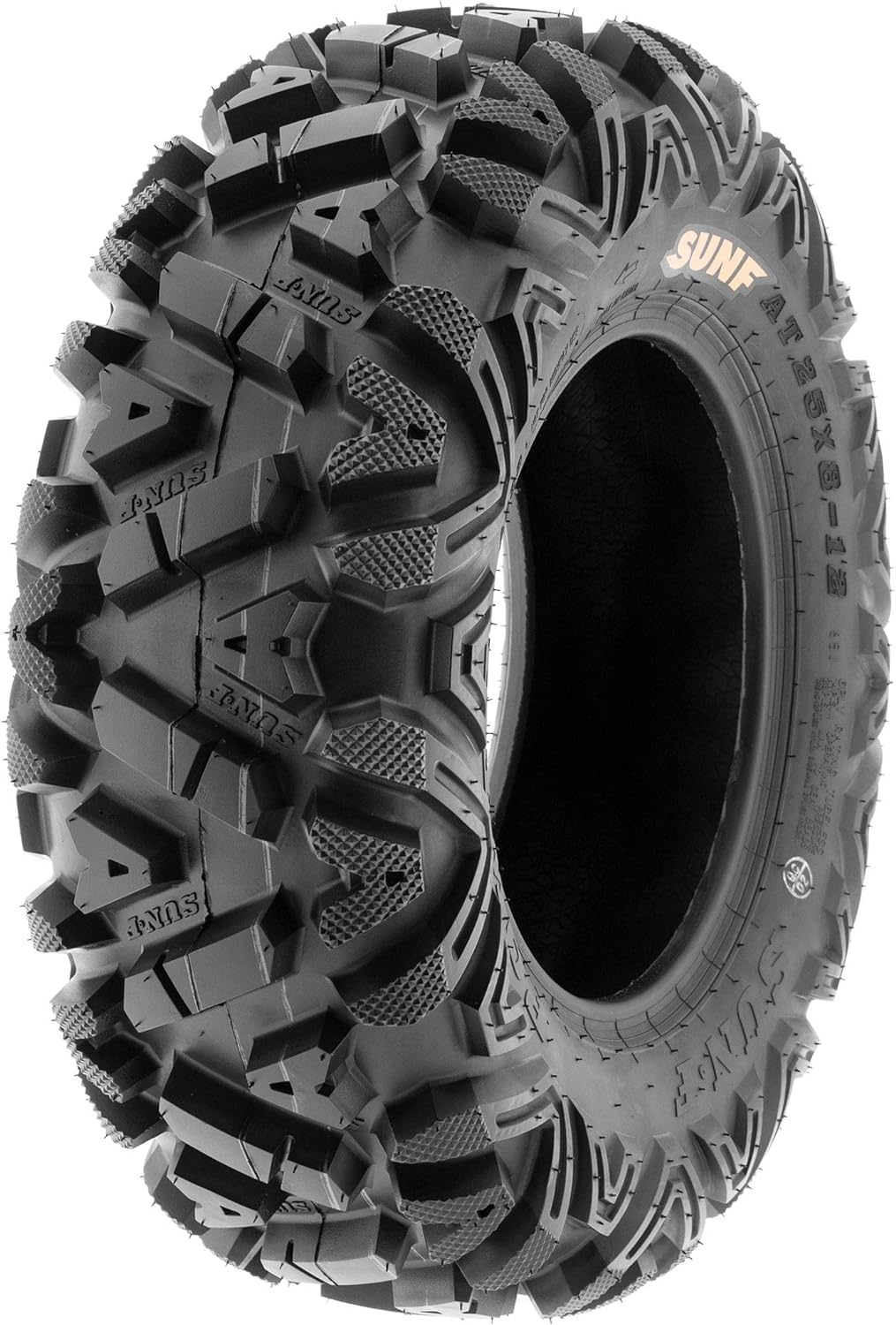 Set of 4 All-Terrain Tire Bundle 25x8-12 Front & 25x11-10 Rear 6 PR Tubeless K1338