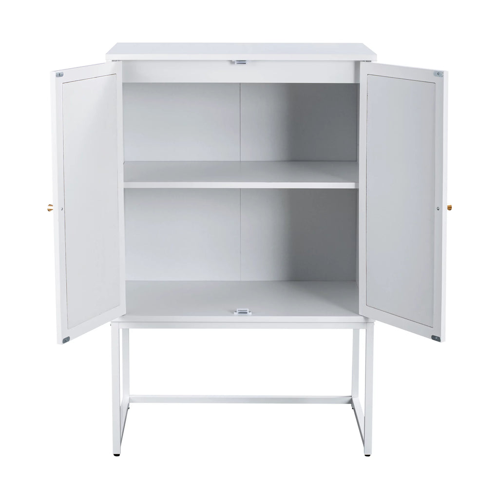 Natural Rattan 2 Door Free Standing Cabinet Z760