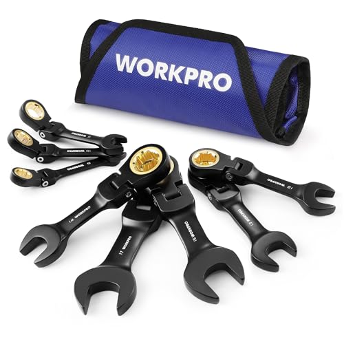 8 Piece Metric 9-17 mm Stubby Ratcheting Combination Wrench Set U5942