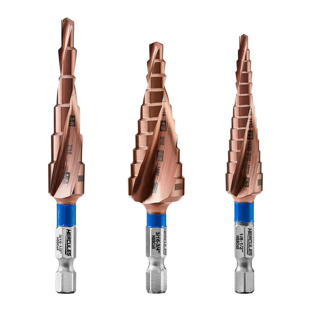 1/8 in. to 3/4 in. Cobalt Step Drill Bit Y7109
