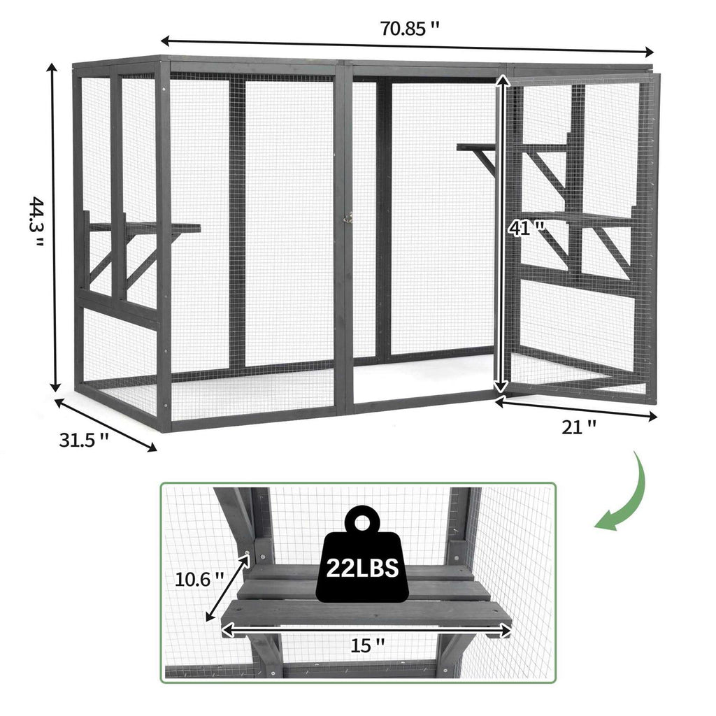 Outdoor Cat House Enclosure Catio X917688