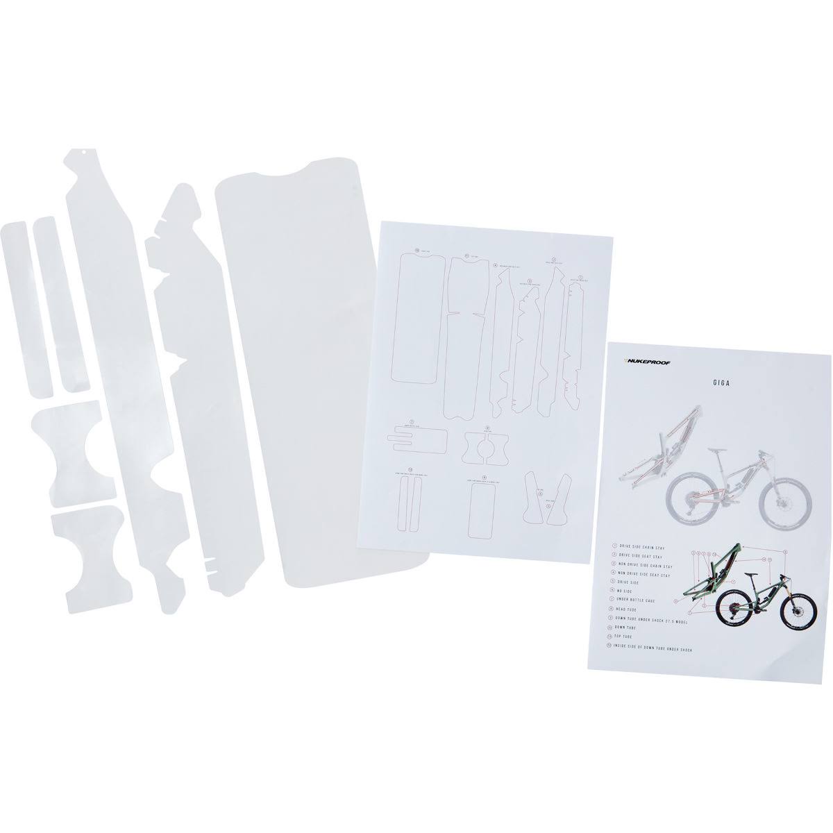 Carbon Frame Protection Kit for Mountain Bike Frames E1341