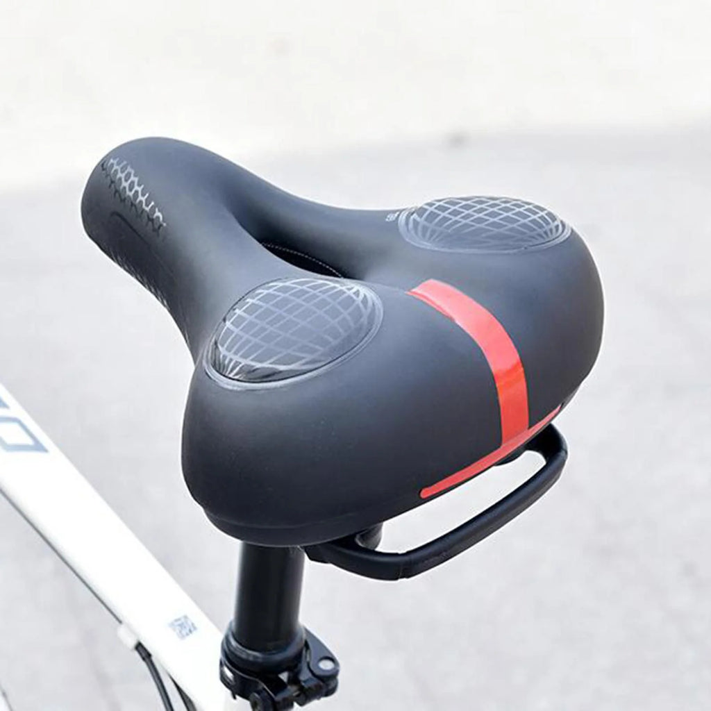 Black and Red Bike Saddle A2800