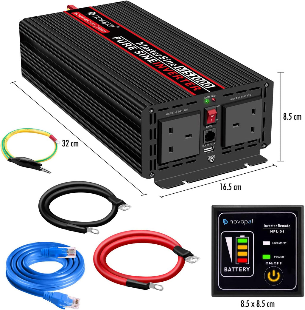 1500 Watt Pure Sine Wave Power Inverter C9836