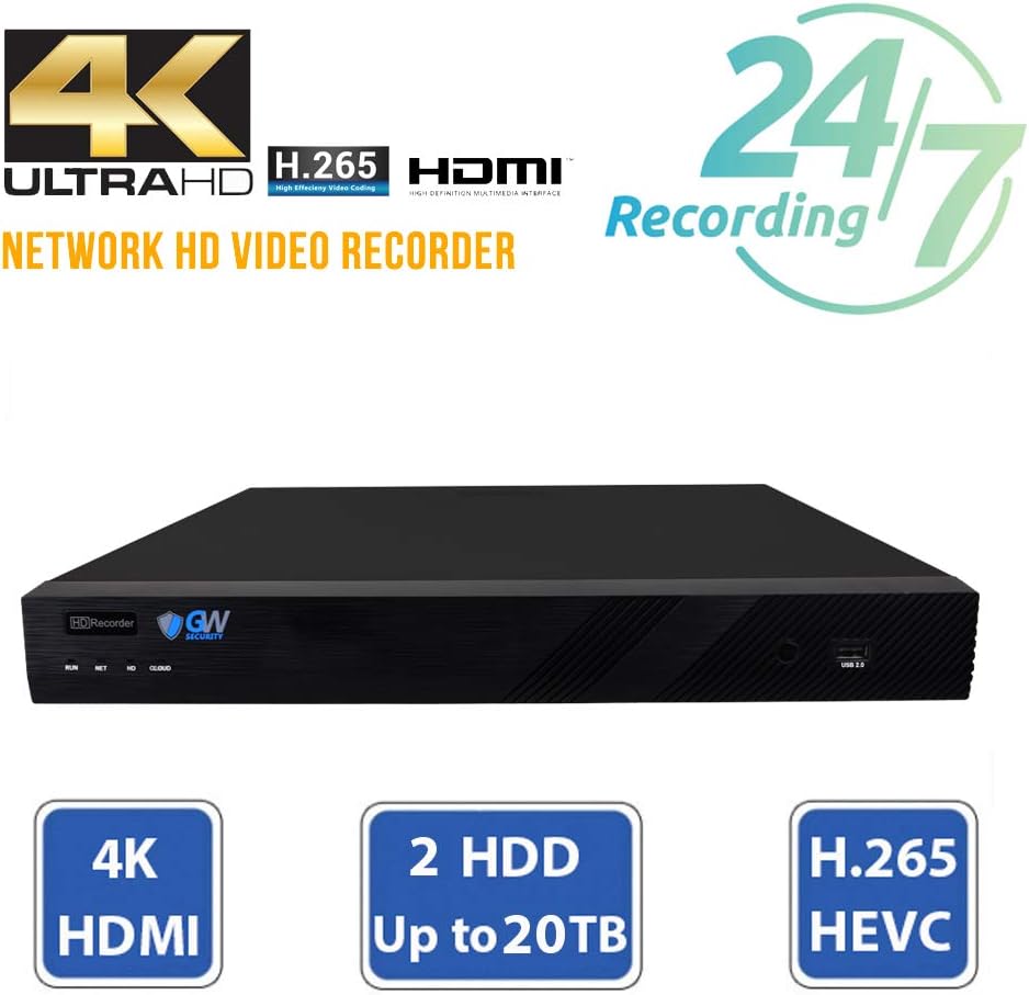 16 Channel 4K NVR 5MP PoE Security Camera System with 12 Dome Cameras E38863