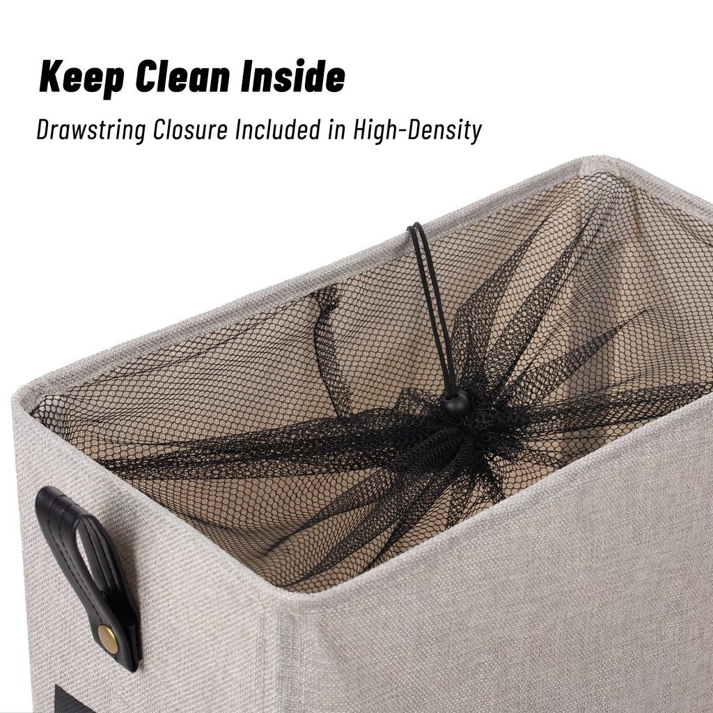 X-Large Slim Collapsible Laundry Basket with Wheels K327921
