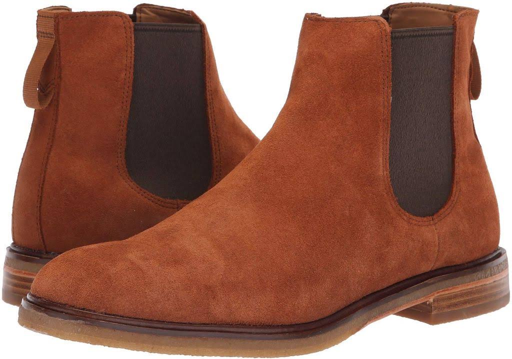 Dark Tan Suede Clarkdale Shoes T1095