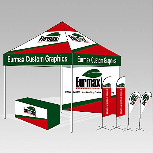 10 x 10 Pop up Canopy Tent with 4 Removable Sidewalls and Roller Bag White U934
