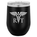 12 oz Double Wall Vacuum Insulated Stainless Steel Stemless Wine Tumbler with Lid U17573