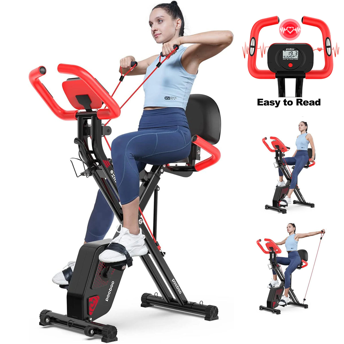 4in1 Folding Exercise Bike O882602