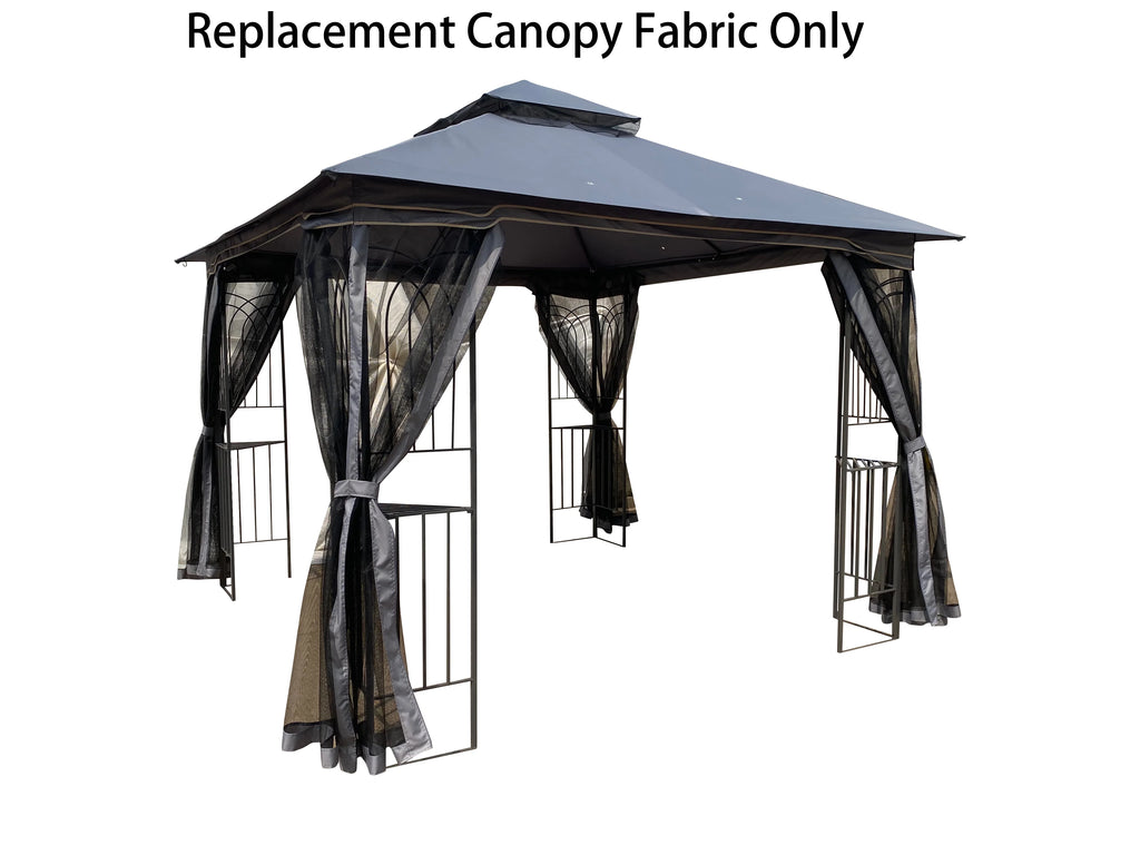 Gray Patio Gazebo Replacement Canopy Top X847