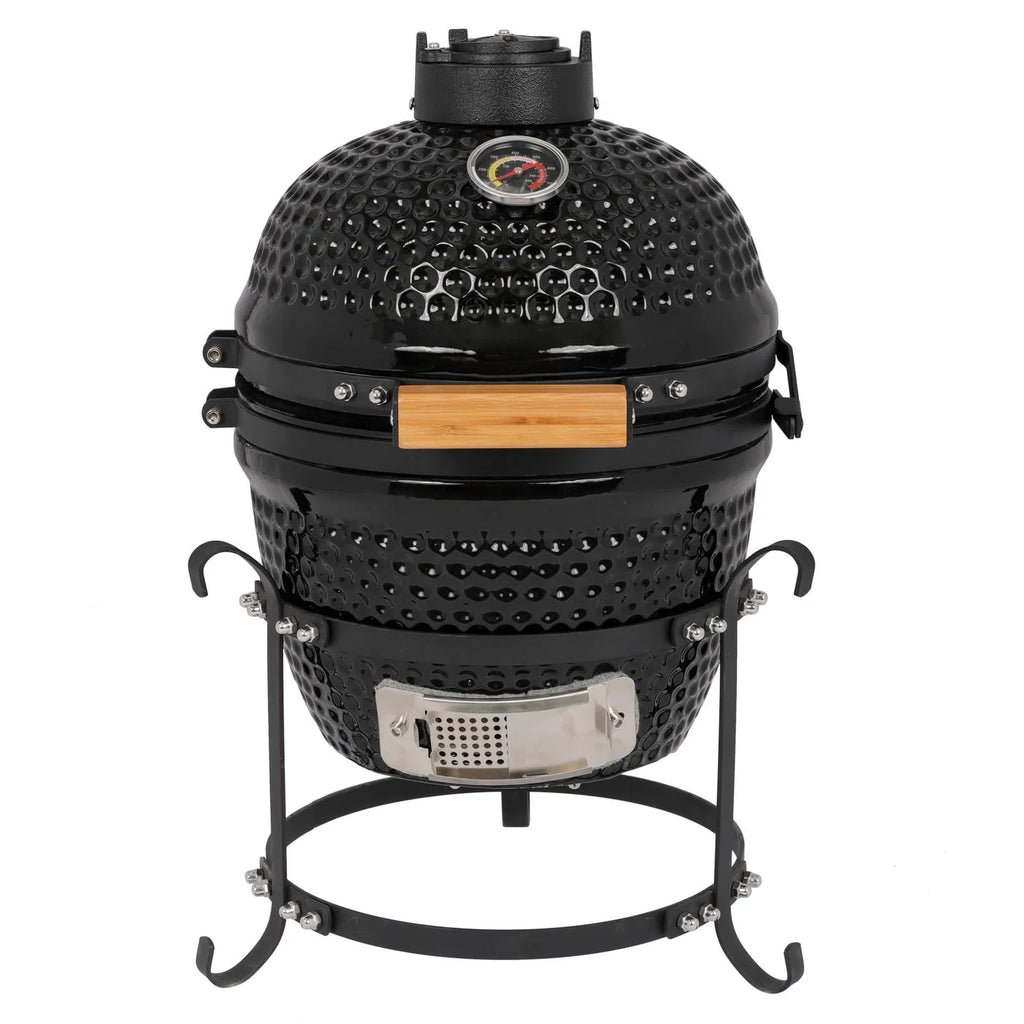 13in Black Ceramic Charcoal BBQ Grill D23073