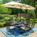 8-Piece Outdoor Dining Set with 13 ft Umbrella X80315