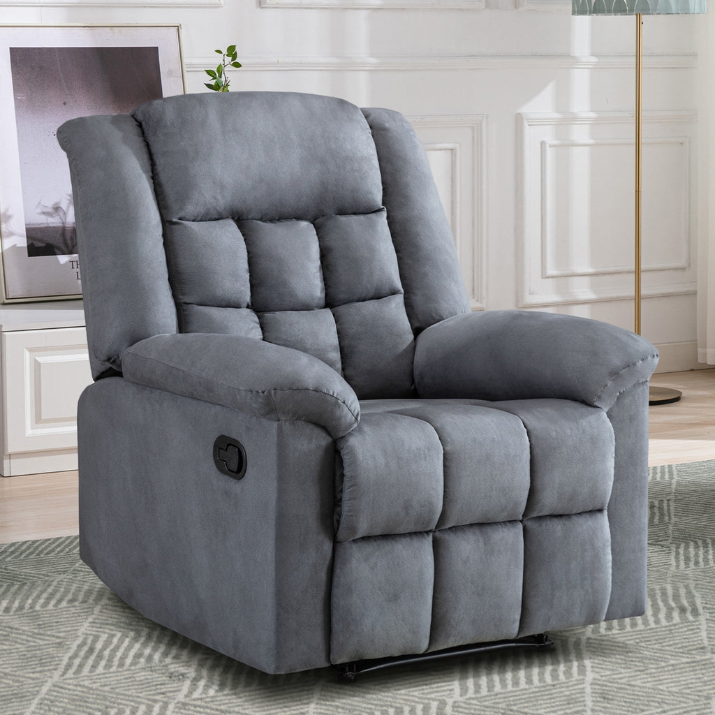 Brown Padded Manual Recliner W62509