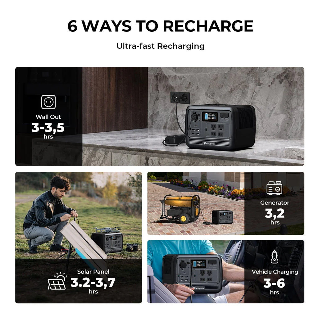 700W 537Wh LiFePO4 Portable Solar Generator O5864
