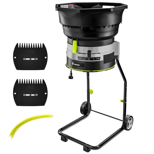 13-Amp Electric Leaf Mulcher Shredder with 20 Cutting Lines E558