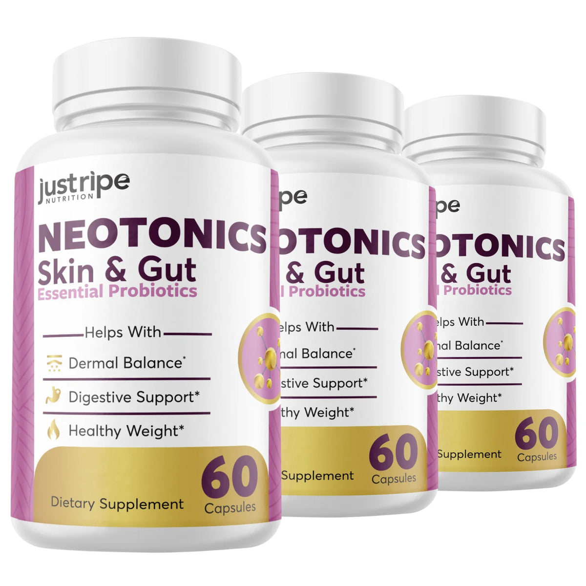 3 Pack Probiotics Supplement Pills G9655