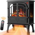24'' Electric Fireplace Heater with Remote Control, 3D Realistic Flame, 750/1500W M525817