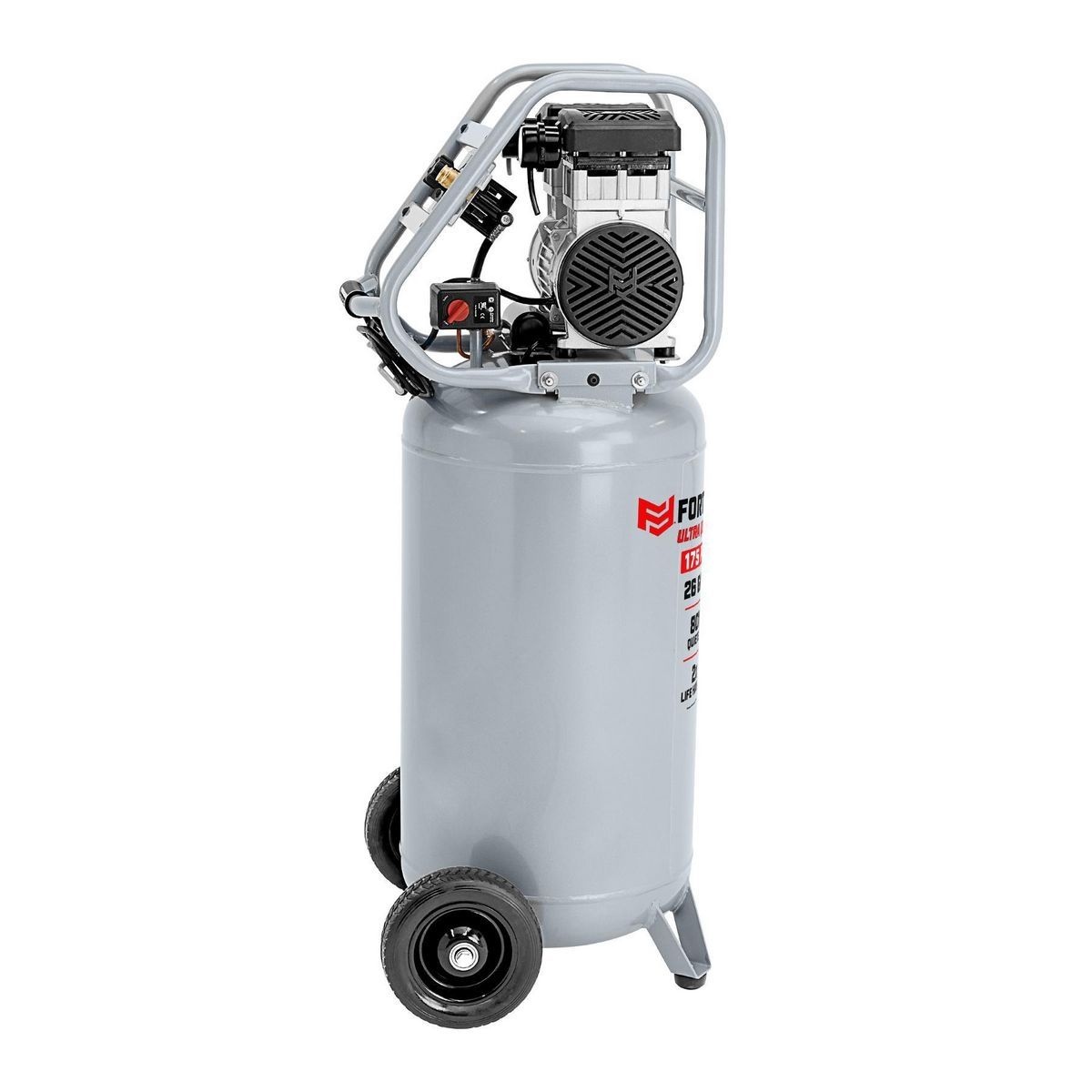 26 Gallon 175 PSI Oil-Free Vertical Air Compressor P9696