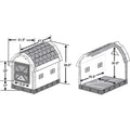 Insulated Dog House with Central Heater X629845
