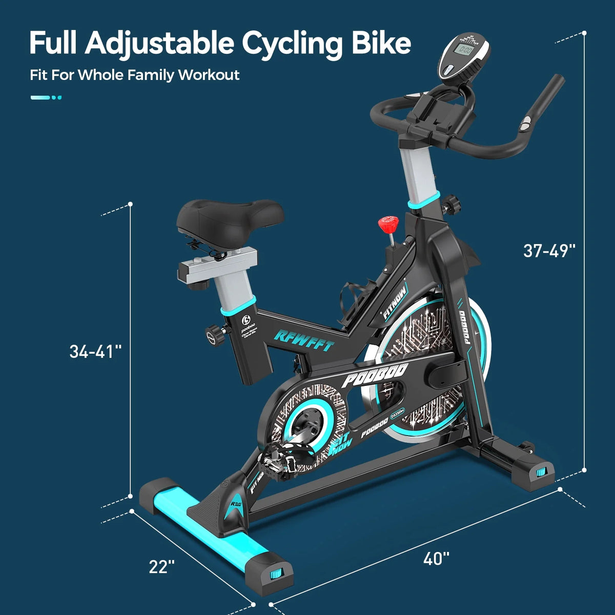 Adjustable Magnetic Resistance Indoor Exercise Bike L692