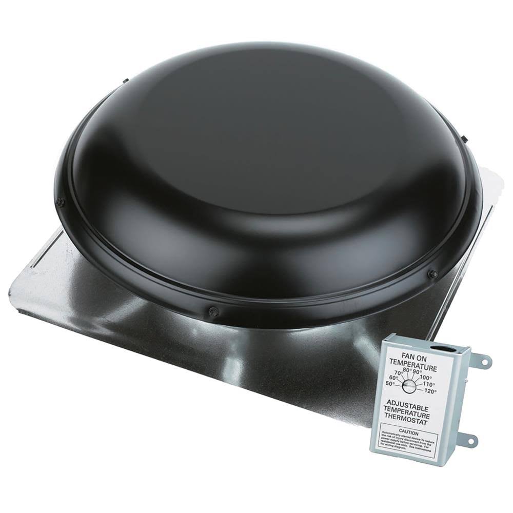 Black Galvanized Steel Electric Power Roof Vent D935730