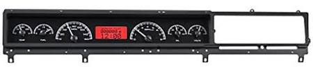 Analog Dash Gauges System Kit Silver Alloy Red L299489