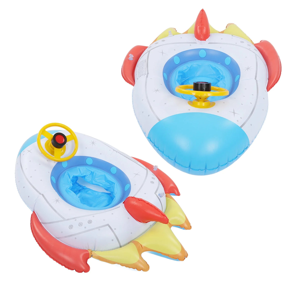 Inflatable Spaceship Pool Float with Steering Wheel R658
