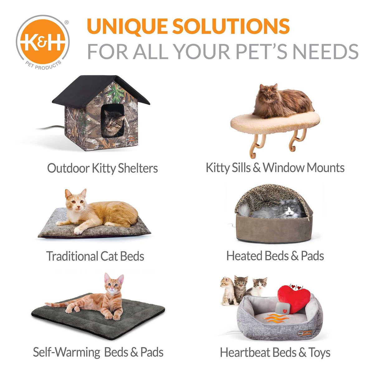 Self-Warming Hooded Kitty Bed M193688