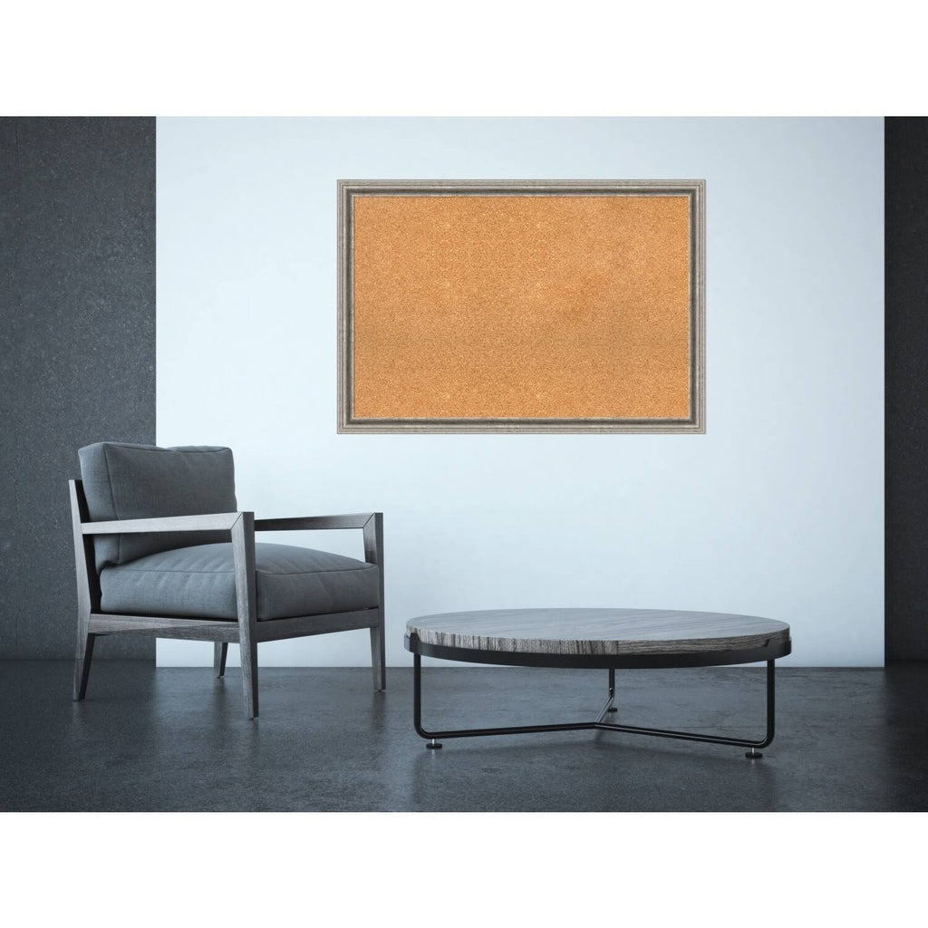 Silver Framed Cork Board Q816851