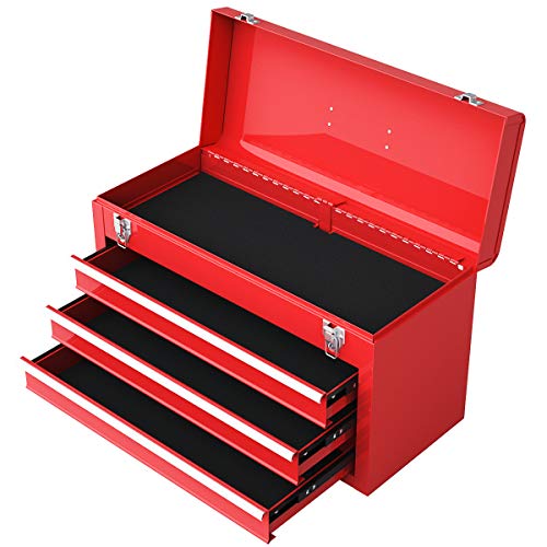 20" 3 Drawer Heavy Duty Steel Tool Box H58328