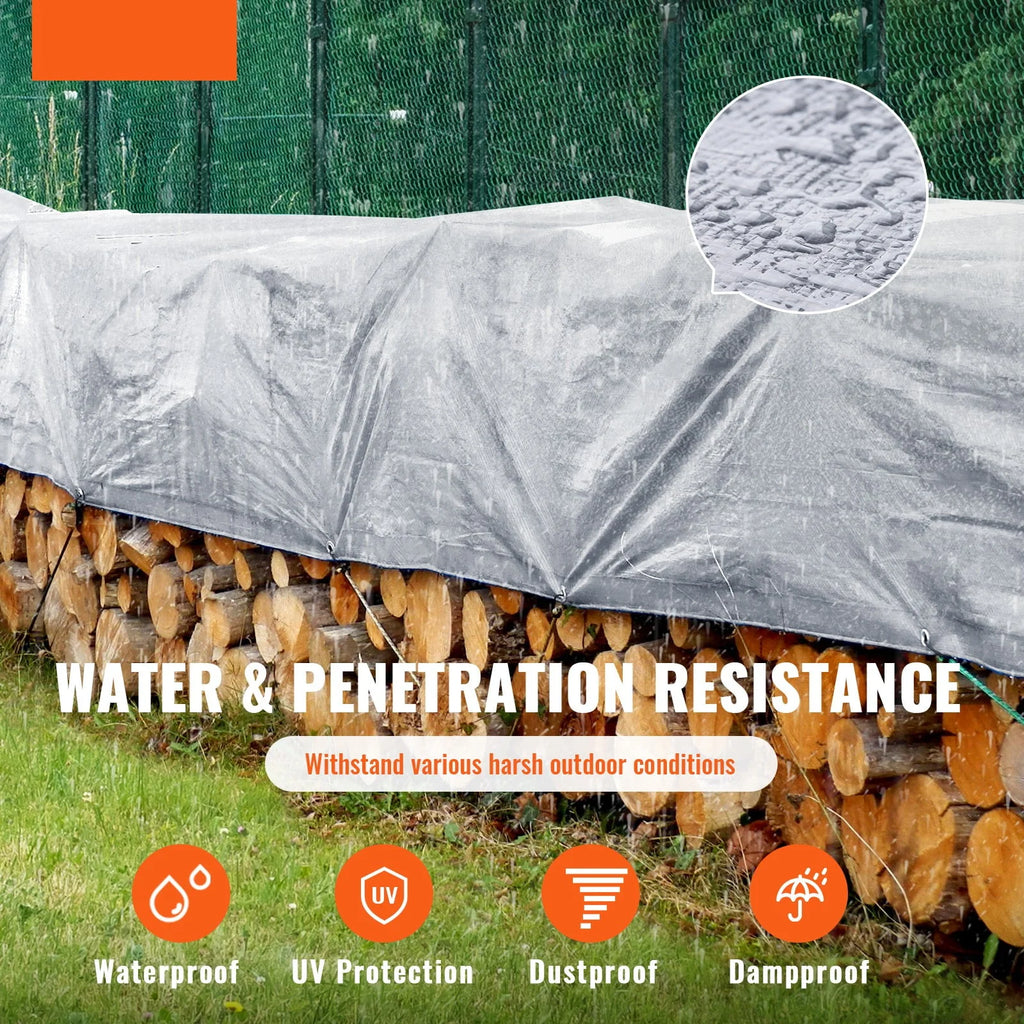 12 x 20 ft Heavy Duty Waterproof Plastic Tarp O37561