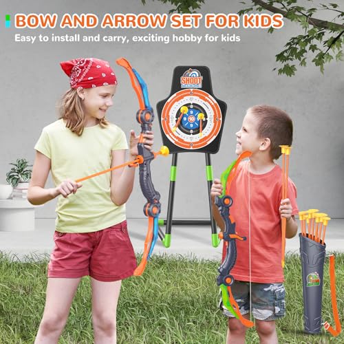 2 Pack LED Light Up Bow and Arrow Toy with 20 Suction Cup Arrows P146253