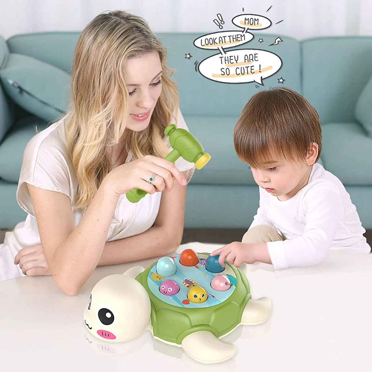 Whack Game Mole Hammering Toy with 2 Hammer P9025