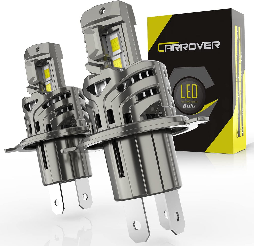 CAR ROVER H4/9003/HB2 LED Headlight Bulbs, 6000K Cool White Conversion Kit Pack of 2 M663