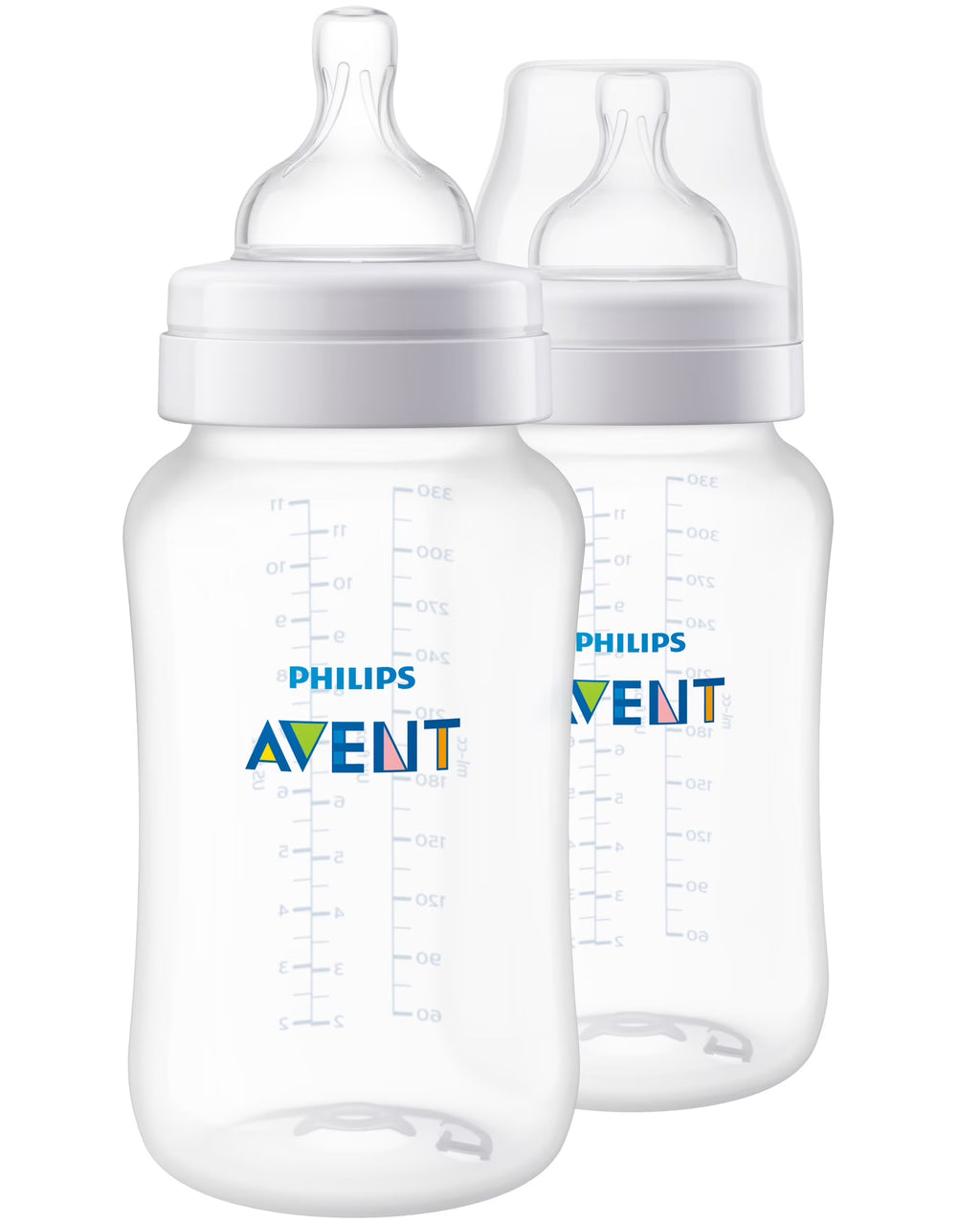 11oz 2pk Clear Anti-colic Baby Bottle I70875
