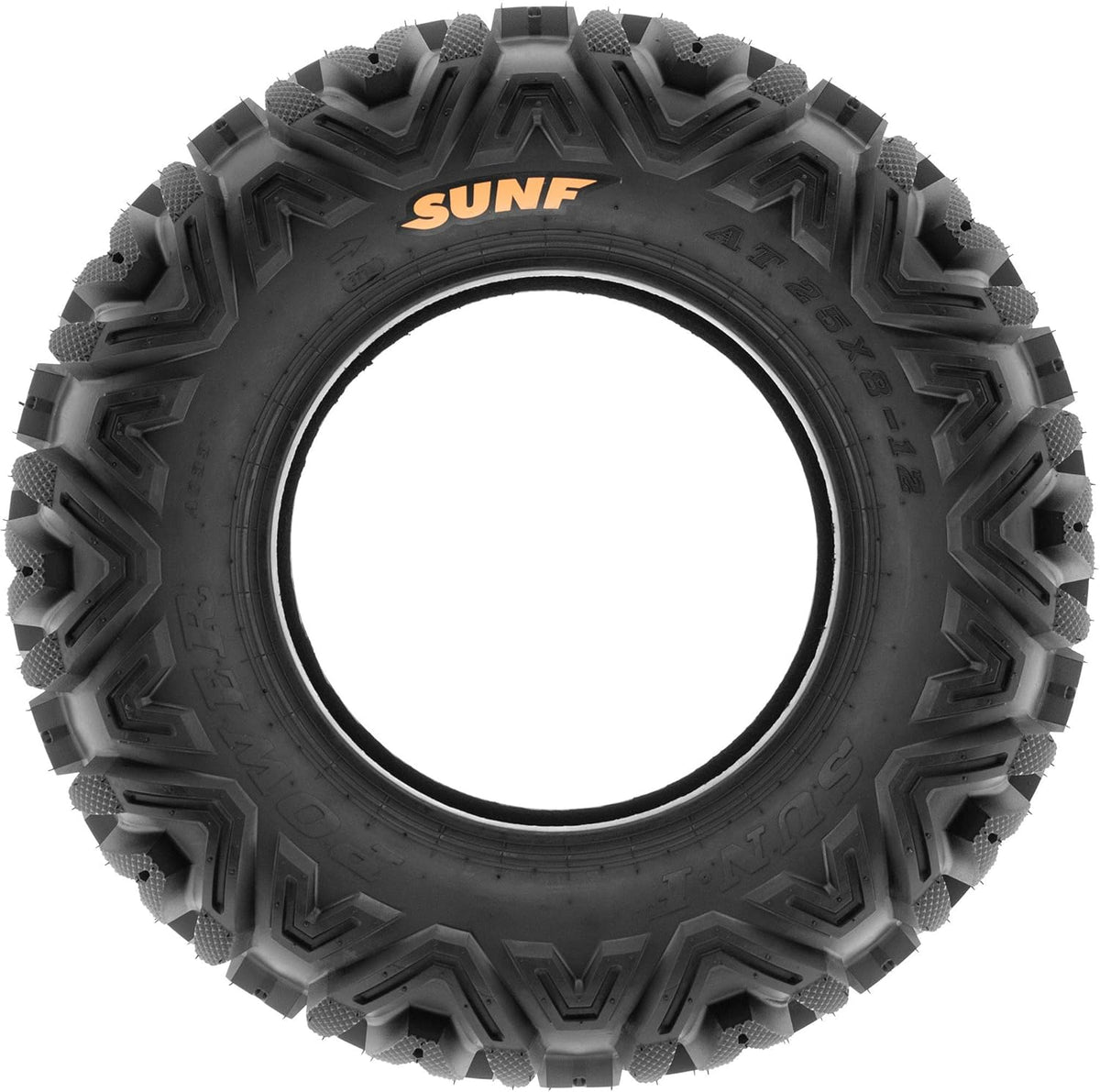 Set of 4 All-Terrain Tire Bundle 25x8-12 Front & 25x11-10 Rear 6 PR Tubeless K1338