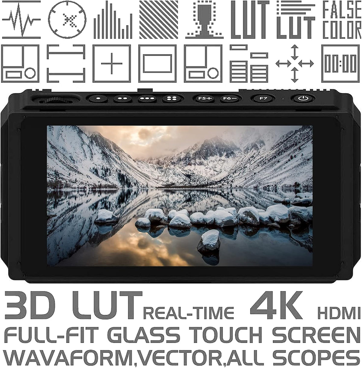 5 Inch IPS DSLR Camera Field Monitor with 4K HDMI 3G SDI Input/Output Y523832