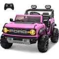 2 Seater Ride On Car, 24v Electric Power Ride On Truck Toy with Remote Control, Blue V72185