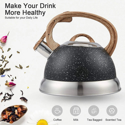 2.3 Qt. Stainless Steel Whistling Tea Kettle I97915