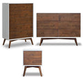 3 Piece 5 Drawer 6 Drawer Dresser and Nightstand Set L4044