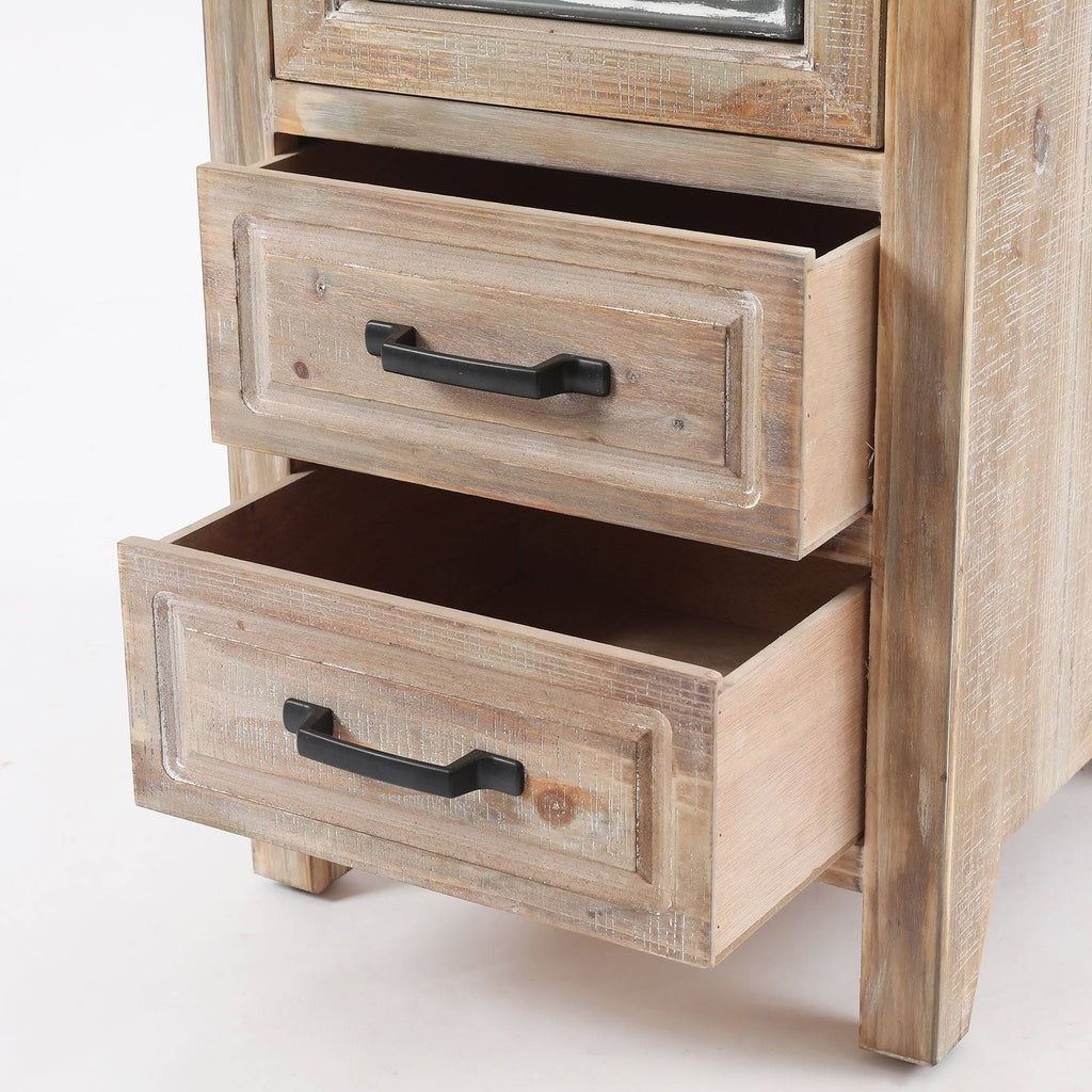 Metal and Wood Tall Tower Cabinet C291687