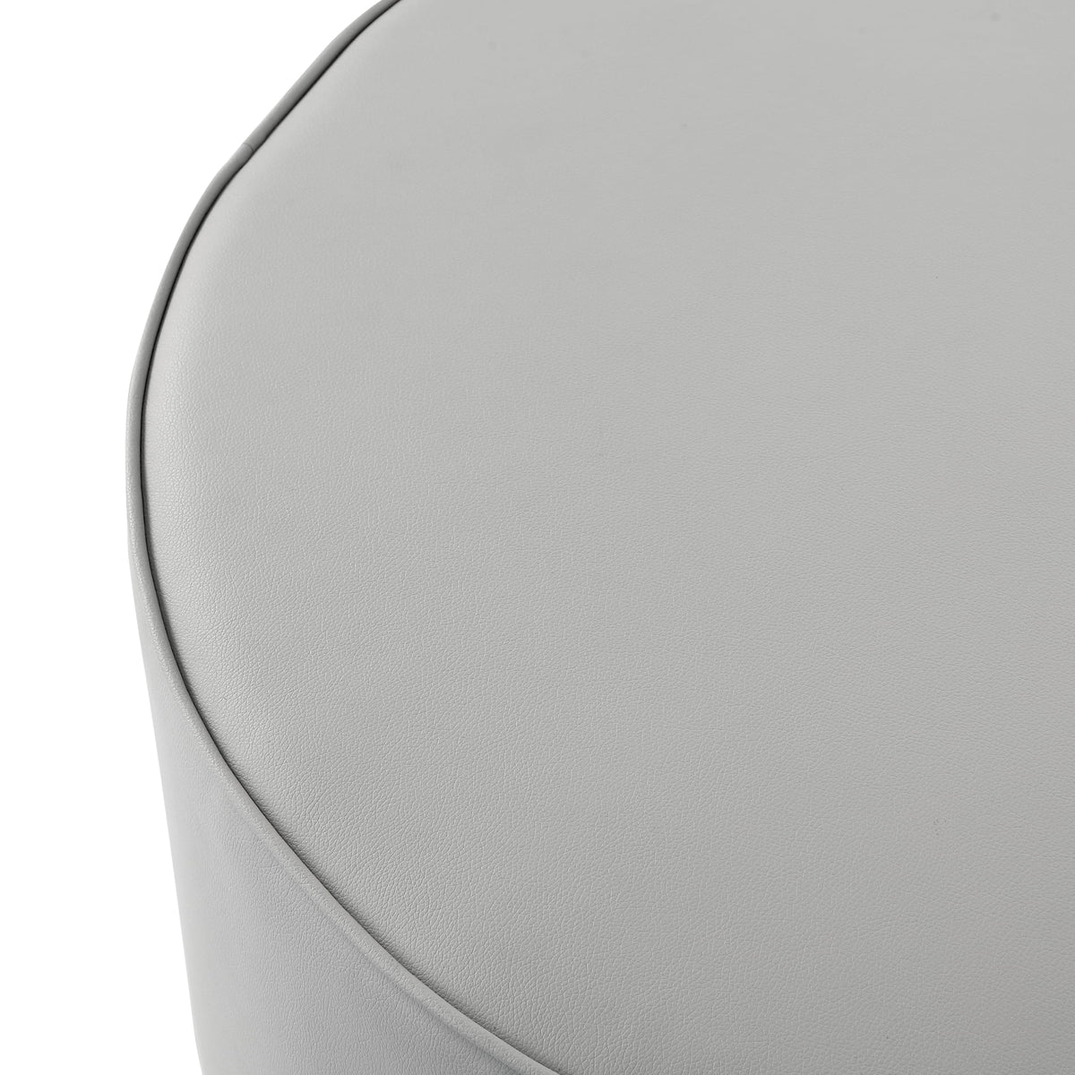 Leather or Velvet Cocktail Ottoman with Chrome or Gold Trim Base R870295