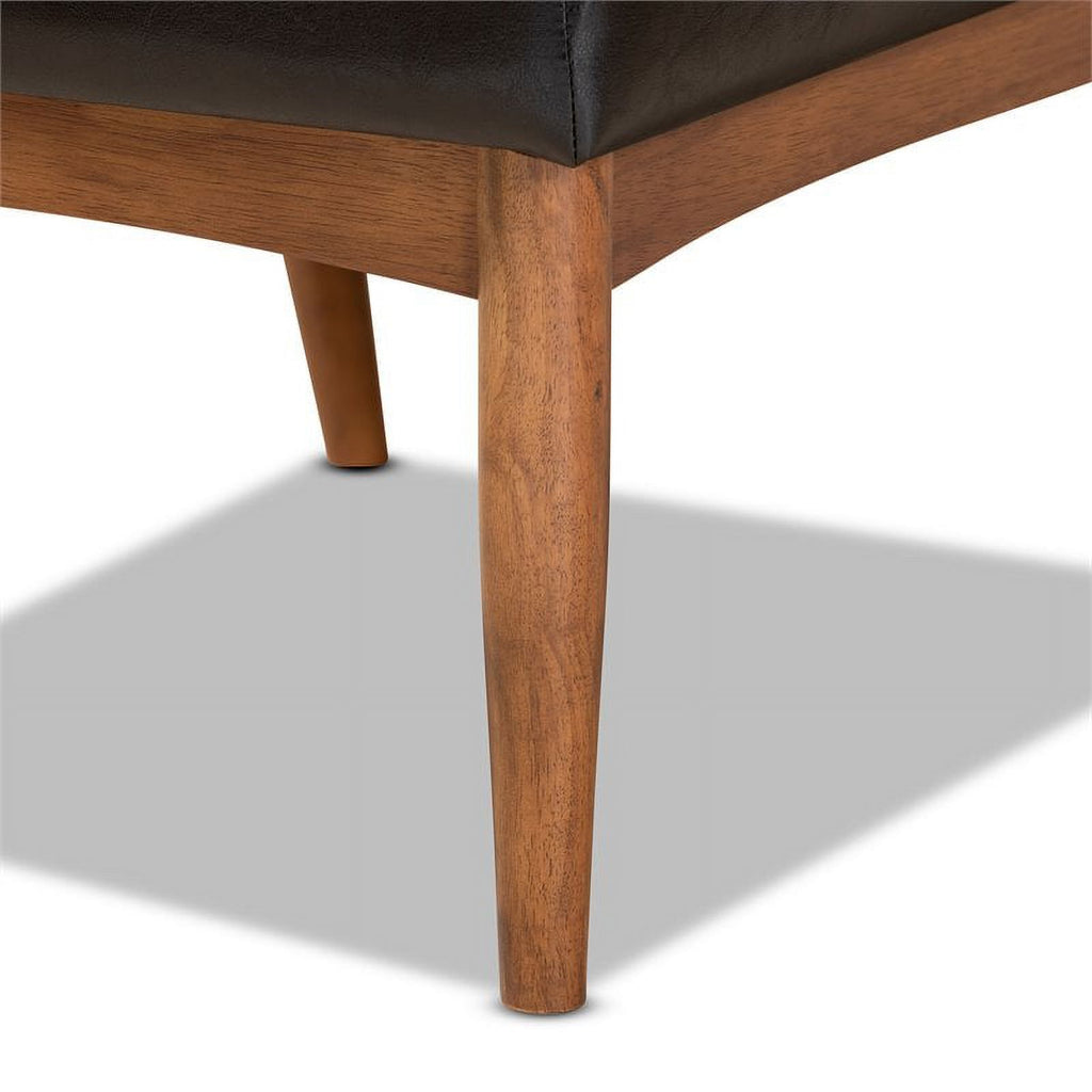 Brown Finished Wood Dining Chair W501