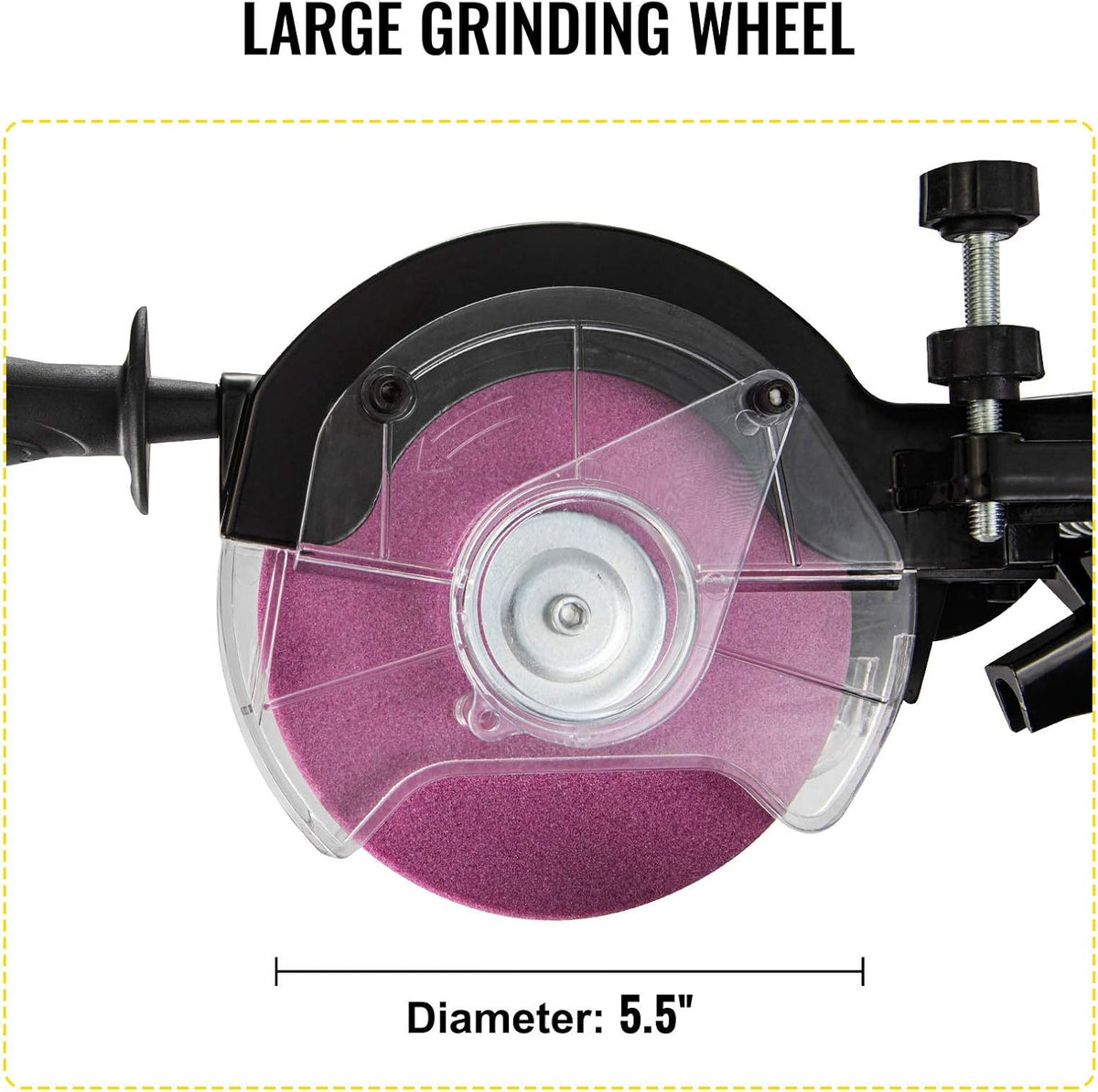 Chainsaw Sharpener 230W Multi-Angle Adjustable Chain Grinder 3000RPM Electric for 1/4" to 2/5" Chains L3118