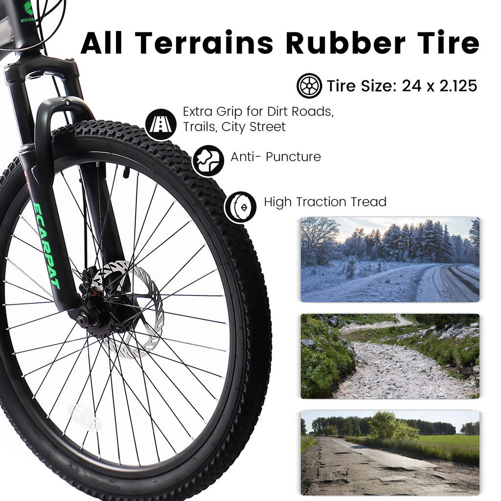 24 inch 21 Speeds High-Carbon Steel Frame Mountain Bike A806034