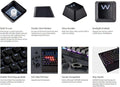 Black Pbt Double-Shot Keycaps Full 104 Keyset for Mechanical Keyboards X4144