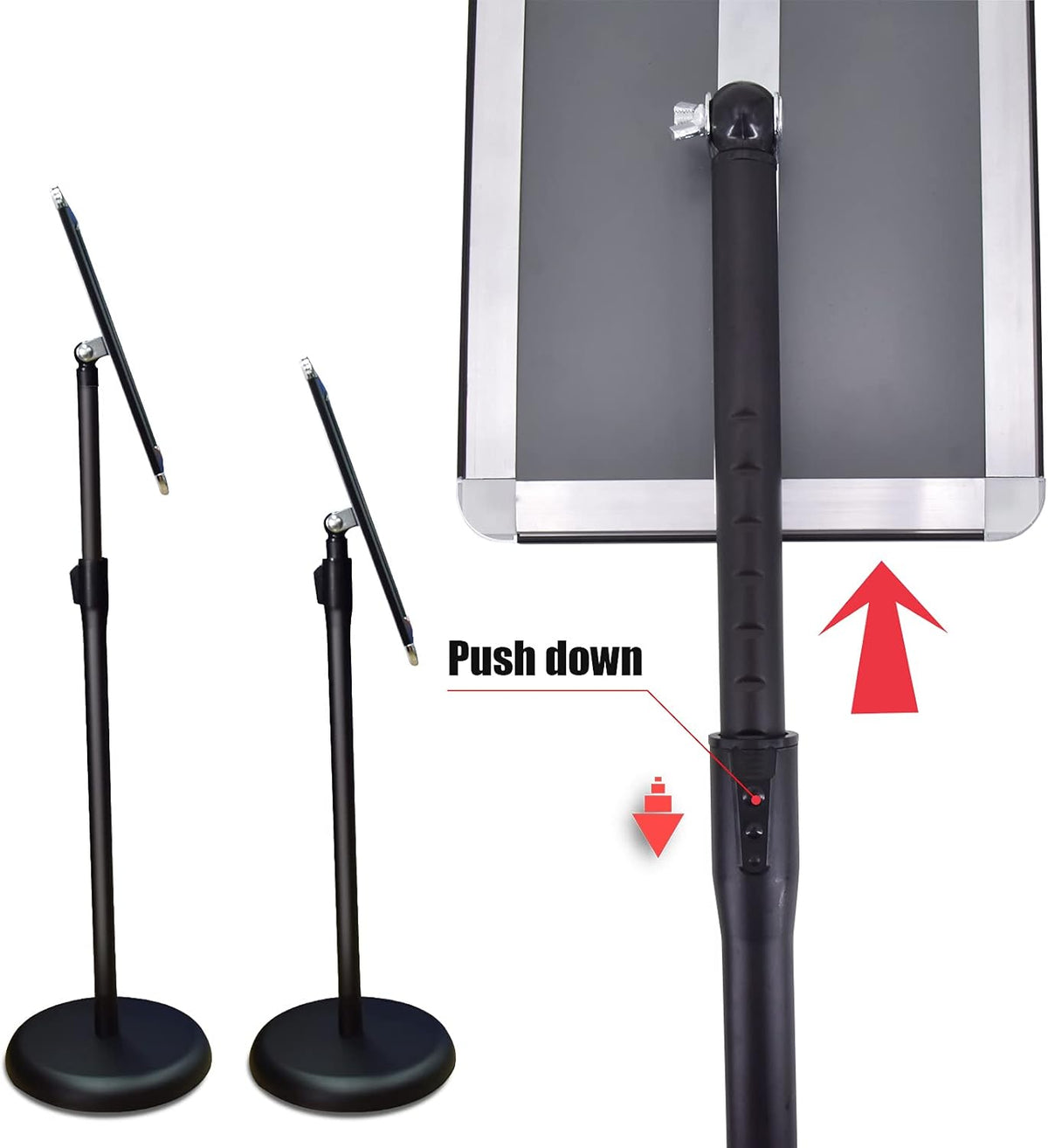 Adjustable Poster Sign Holder, 8.5 x 11 Inches, Pack of 2 K94048