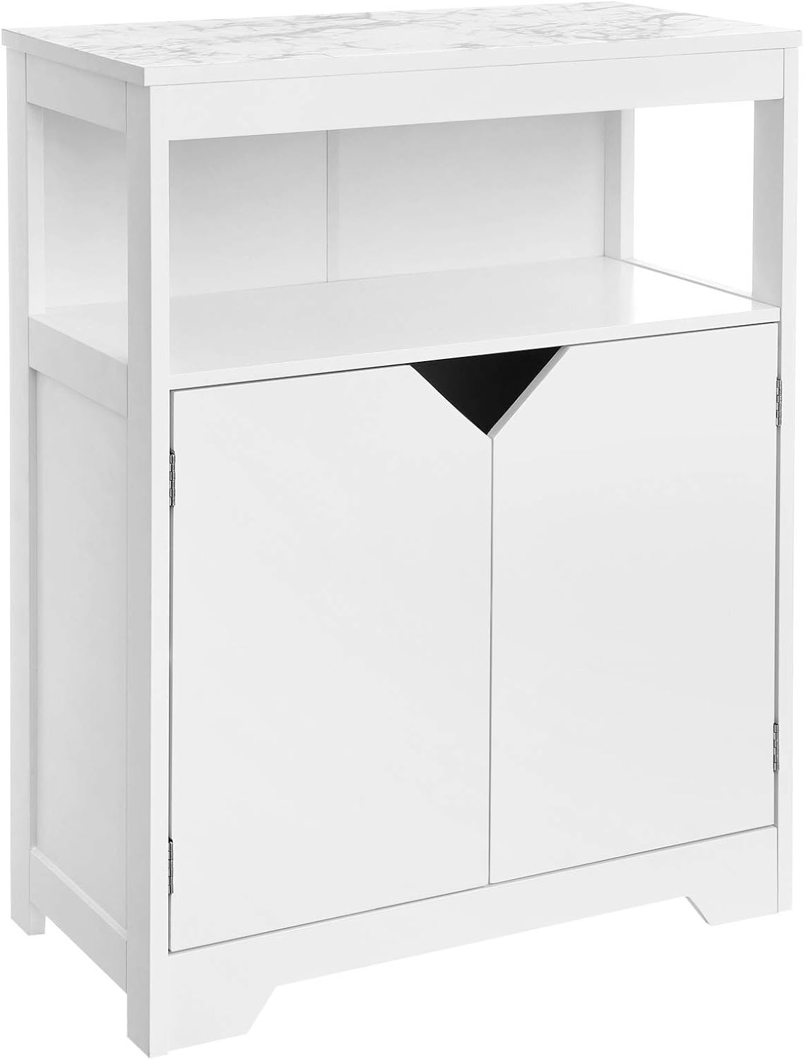 Rustic Brown 3 Shelf Storage Cabinet D45507